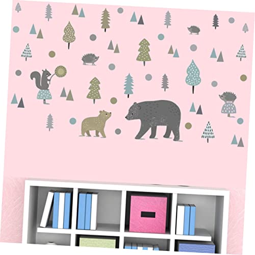Autocollants animaux de forêt Yardwe durables contre usure espace jeu - 3