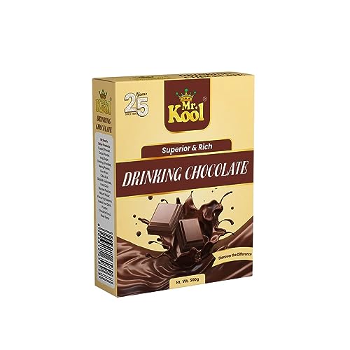 Image of Mr. Kool Drinking Chocolate Powder for Delicious Hot /Cold Chocolate Drink, Healthy Drink for Kids 500 Gm X 2 Pack