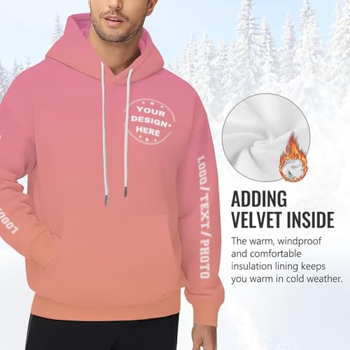 Diseña tu propia sudadera con capucha personalizada con texto y logotipo para gym 6