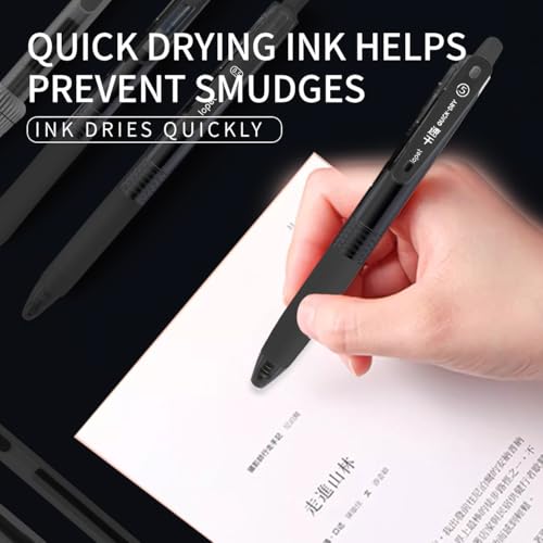 20 Recargas de Bolígrafo Gel Retráctil Negro y Azul miniatura 7