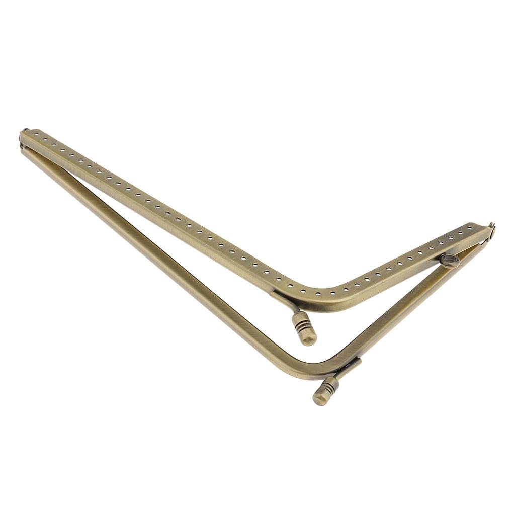 THE STYLE SUTRA® Bronze L Shaped Metal Purse Bag Making Frames with Kiss Clasps 18.5x10.5cm| Crafts | Sewing | Foundations & Undergarments | Purse Handles, Frames & Feet | |-image-9