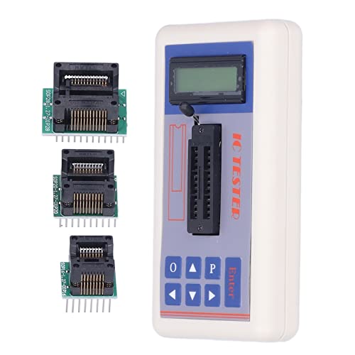 TSH‑06F Messgerät für Integrierte Schaltkreise IC-Tester Transistor-Messgerät Multifunktions-Wartungstester mit 5V 3,3V AUTO-Modi Mikroelektronik-Detektor(Mit Anschluss)