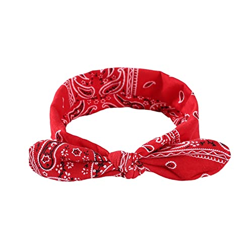 1 Pièces Bowknot Bandeaux Pour Les Femmes Fille Élastique Coral Bandes De Cheveux rouge Cover