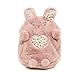 Inca. Mochila escolar niña. Mochila viaje. Mochila peluche niña. Mochila de pelito suave rosa forma de conejito y detalles de colores. Cierre con cremallera.