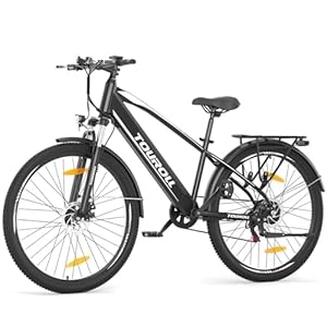 Touroll J1 ST/J1 27,5 inch e-bike, trekkingelektrische fiets met 36 V 15,6 Ah grote accu, 250 W achtermotor, trekking/stadspedelec voor dames en heren, lang bereik tot 100 km