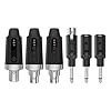 Sunydog Wireless Microphone System Wired to Wireless Microphone System XLR Transmitter and Receiver 2.4G Plug and Play 30-50m Range 8-Level Volume for Dynamic (1-to-2) #1