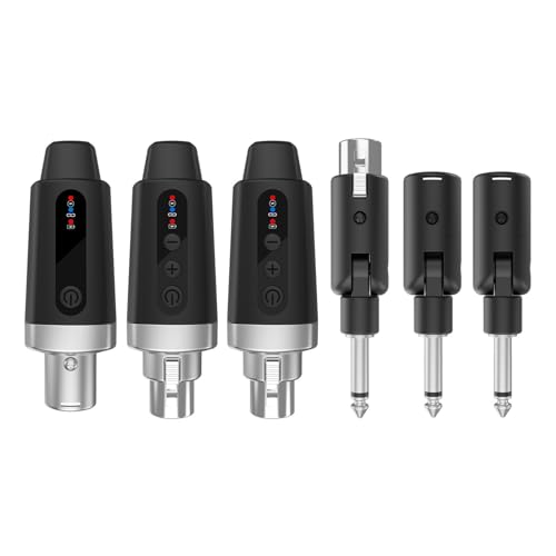 Sistema inalámbrico de micrófono Keenso, transmisor y receptor XLR inalámbricos ABS, conexión plug and play 2.4G, rango de 30 a 50 m, respuesta de frecuencia de 20 Hz a 20 kHz para conciertos y grabación en estudio (1 a 2) miniatura 4