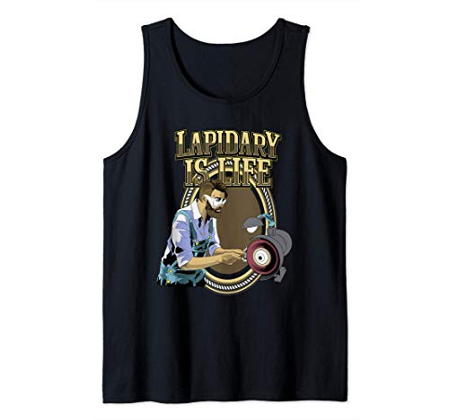 Piedra lapidaria Gema de corte Lapidario Camiseta sin Mangas