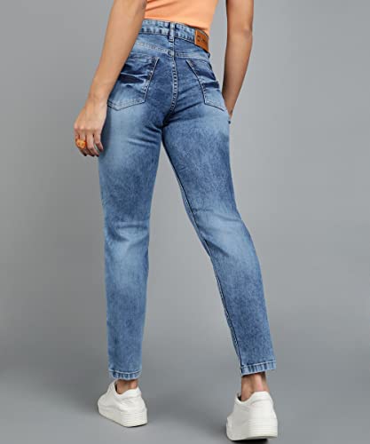 Image of Urbano Fashion Women's Boyfriend Fit Washed Jeans