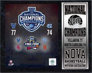 NCAA Villanova Wildcats Stat Plaque, Black, Medium