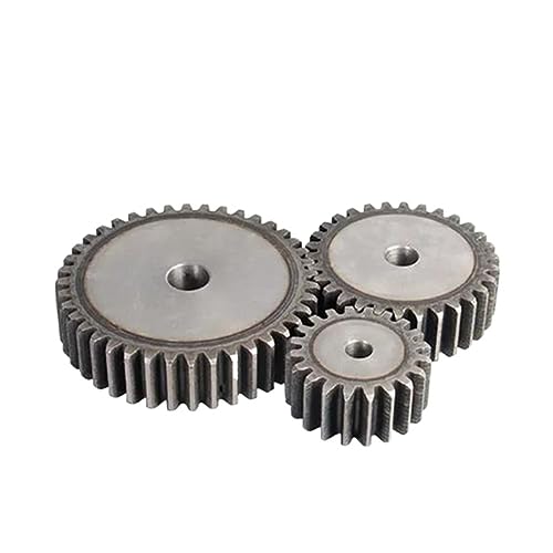 Bevel Gear Pinion Hardware Mechanical 1pcs 1.5M Spur Gear 12-27 Teeth Carbon Steel Transmission Gear Thickness 15mm(15 Teeth OD 25.5mm)