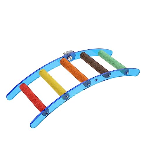 Totority Parrot Ladder Stand Bird Playing Toy Safe Chewing Material Parrot Accessory