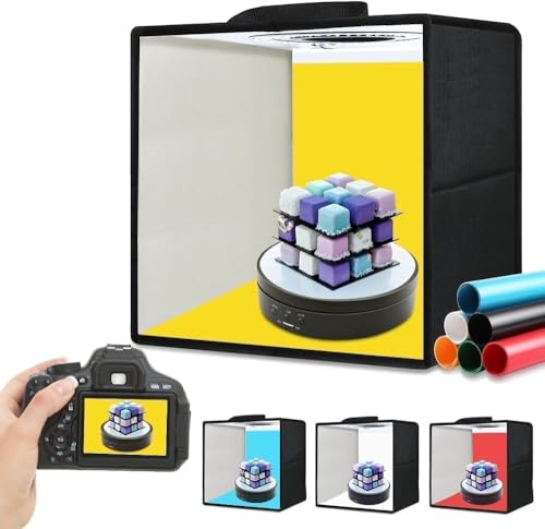 OBEST Light Box Photography, 12'x12' Professional Dimmable Shooting Tent Kit with CRI 95 White...