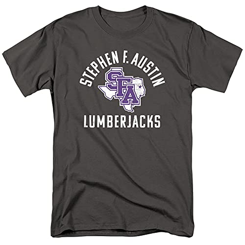 Stephen F. Austin State University Official Lumberjacks Logo Unisex Adult T-Shirt, Charcoal, 3X-Large
