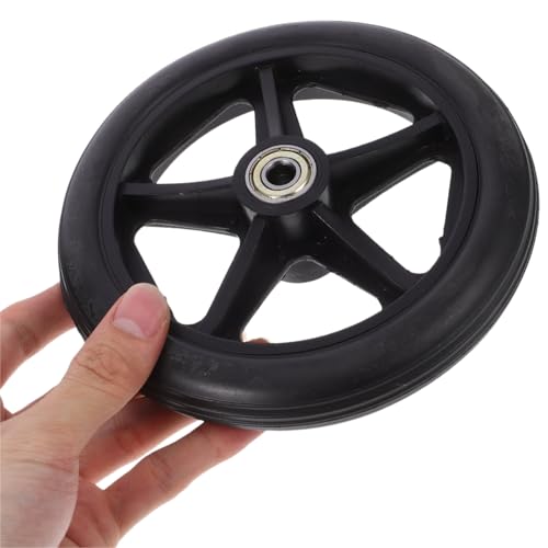 DOITOOL Wheelchair Front Wheel Replacement 6 Inch Rubber Caster with Non-Skid Tread for Smooth Mobility and Easy Installation 2 Pack Wheelchair Accessories - Image 3