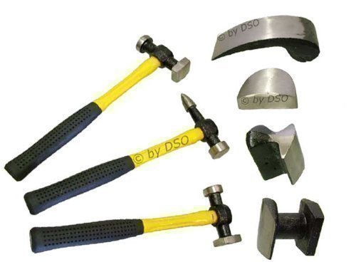 Toolzone 7 Pc Car Body Repair Tool Kit with Fibre Glass Handles