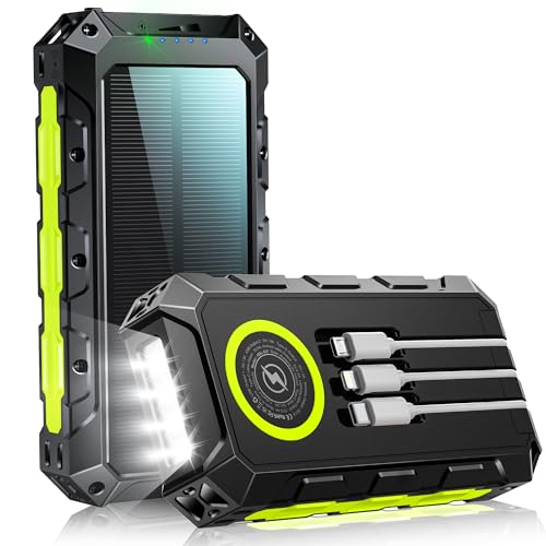 Power Bank 36800mAh: 22.5W Portable Charger with 7 Output/2 Input, LED Indicator, Flashlight, High Capacity External Battery Pack, Wireless Power Bank Fast Charging Compatible with Phones, Tablets