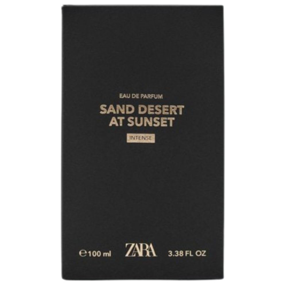 Zara Sand Desert At Sunset Intense Perfume for Men Amber & Vanilla Fragrance with Incense Orange Cinnamon Scent Eau de Parfum EDP 100ml (3.38 fl. oz)