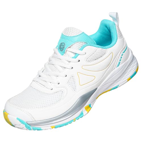 Best Pickleball Shoes for Bad Knees: Top Picks Reviewed 13 Sisttke Women's Badminton Pickleball Tennis Shoes Lightweight Breathable Non-Slip Court Sneakers for Racquet Sports Training White/Green