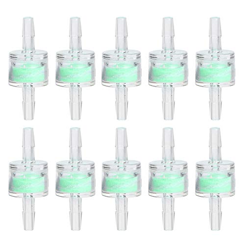Watris Veiyi Manguera de silicona para acuario de 4 mm, 10 filtros de aire, filtro de agua ABS, manguera para acuario, accesorios de acuario