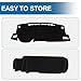 KUST Car Dash Cover for Toyota Corolla Cross 2022 2023 2024 2025 2026 (NOT fit Toyota Corolla) Polyester Dashboard Cover Non-Slip Interior Accessories for Corolla Cross No Glare Black