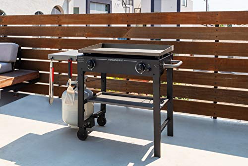Megamaster 2 Burner Griddle Cart, Black - Thumbnail 5