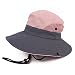Juruaa Women's Boonie Hat Sun Bucket Visor Hats Packable Travel Hat Dusty Rose