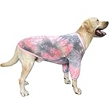 PriPre Tie Dye Dog Shirt for Large Dogs Small Medium Breathable Cotton Dog Clothes Dog Pajamas Big D