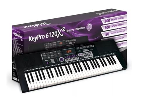 Waldman, Teclado Musical Waldman KEP6120X2 61 Teclas Com Fonte Bivolt