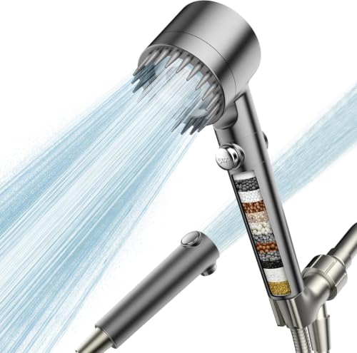 PWERAN Filtered Shower Head with Handheld,High Pressure Shower Heads Filter