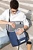 OIWAS Umhängetasche Herren Groß Messenger Bag Arbeitstasche Männer Schultertasche Laptoptasche Herrentasche Kuriertasche Tablet Business Büro Uni Reise Alltag für 15.6 Zoll Laptop Blau #1