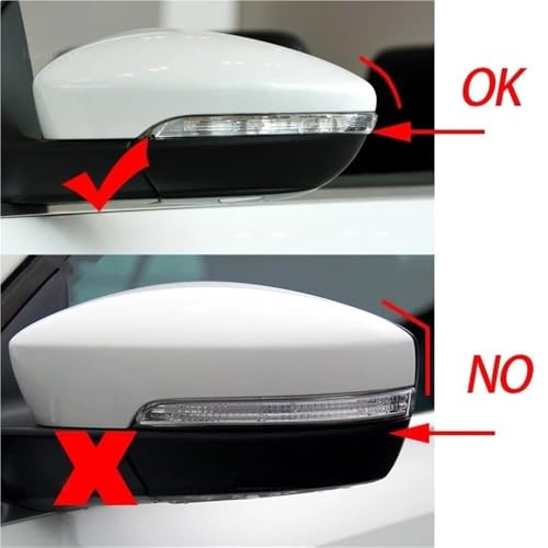 Miroir latéral de rechange pour Scirocco 2009-2017 glace dégivrante gauche