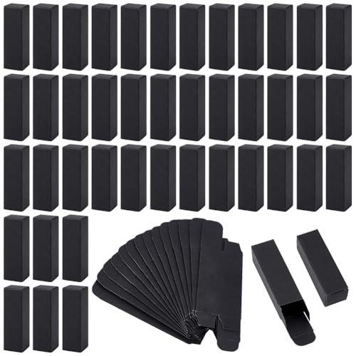 BENECREAT 60 Caja de Papel Kraft Negro para Pintalabios, Estuches...