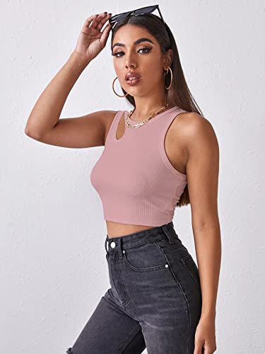 Image of Shasmi Women's Striped Slim Fit Crop, Ribbed, Stylish Tank Top, Soft and Comfy Fabric has Some Stretch