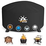 Zettum Housse de Protection pour brasero Exterieur de 110 cm, Couverture Ronde imperméable...