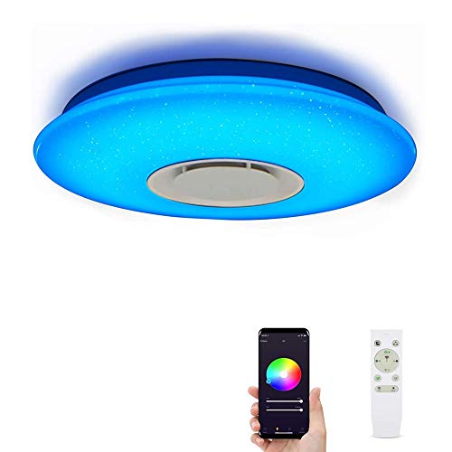 ELINKUME LED Deckenleuchte Dimmbar Farbwechsel 36W Sternenlicht mit...