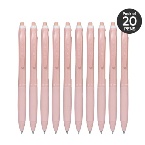 Image of Pentonic B-RT Shades 0.7 mm Ball Point Pen Box Pack | Red Ink, Pack of 10