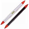 2pcs 9 inch Aluminum-Sided Magnetic Torpedo Level, Box Level Spirit Bubble level - Orange