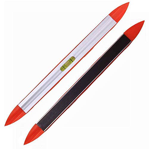 2pcs 9 inch Aluminum-Sided Magnetic Torpedo Level, Box Level Spirit Bubble level - Orange