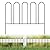 18 Panels Decorative Garden Fence Animal Barrier Fence 25ft(L) No Dig Fence Panels Small Garden Fence Border for Dog Rabbit Blocker Fencing Rustproof Metal Flower Edging Borders for Yard Patio Outdoor