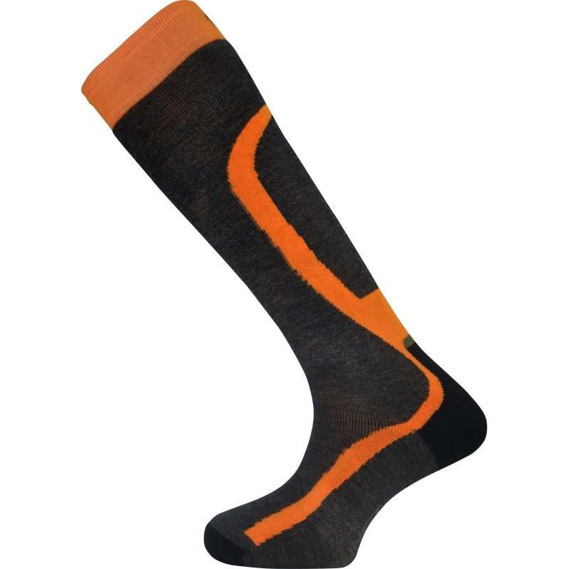 Chaussettes de chasse Monnet hautes orange pour éviter les frottements