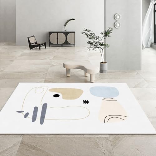 Frisence 北欧風 洗える カーペット 160×230cm 厚手 シャギーラグ 防音 防寒対応 マイクロファイバー素材 滑り止め付き ふわふわ やわらかい ホットカーペット対応 ペット・リビング・寝室・子供部屋・ダイニング用 FRISY04-D34