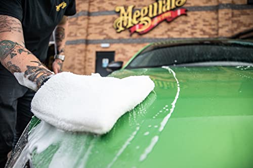 Image of Meguiar's X3002 Microfiber Wash Mitt,Super-Thick,Reusable Wash Mitt for Ultimate Finish,Safe on Clear Coats,Leaving You with A Show Car Finish,(Pack of 6)