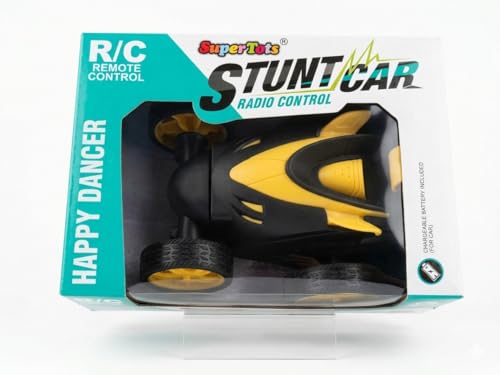 Image of 360 Rotating Stunt RC Car - High-Speed Remote Control Car with LED Lights, Flip Action, and Rechargeable Batteries - All-Terrain Toy Racing Car for Kids (Multicolor)