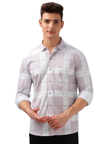 Image of BULLMER Trendy Regular Fit Striped Causal Full Sleeve Shirt for Men.