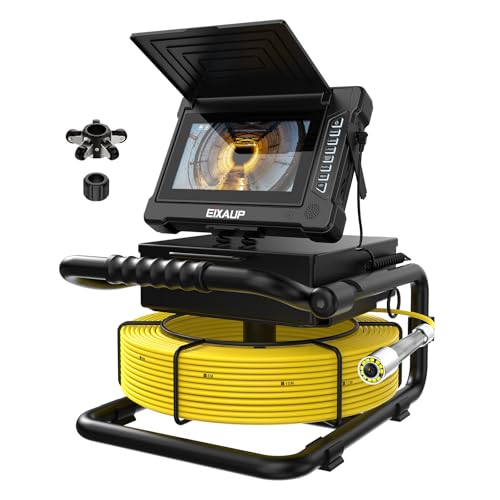 Cámara para tuberías 1080P con grabador DVR y contador de metros en pantalla