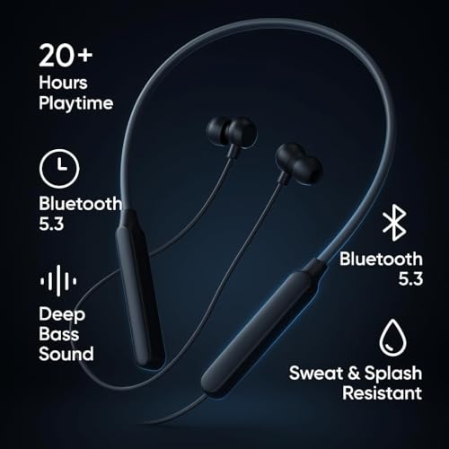 Image of Neckband Pro 50dB Active Noise Cancellation, Smart Dial Design, 37 Hrs Playtime Bluetooth Wireless in Ear Earphones with Mic Color May Vary