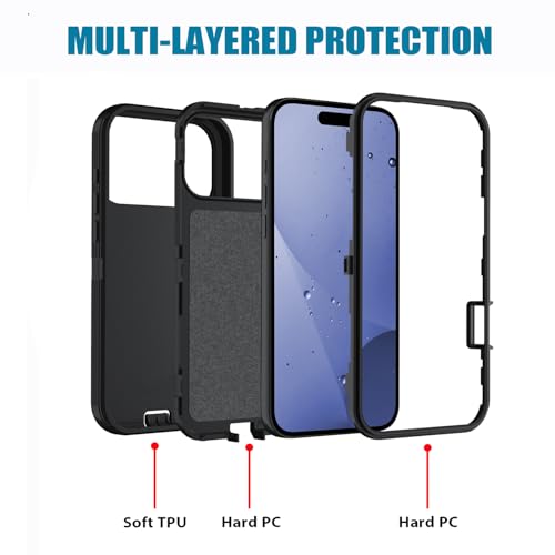 Coque robuste iPhone 17 Pro Max anti-rayures qualité militaire motif loup - 4