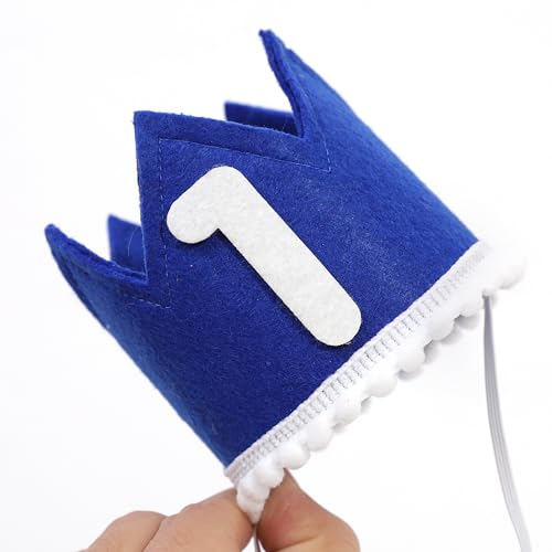 Set corona y pañuelo azul para perro miniatura 7