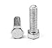 ASMC Industrial M20 x 2.50 x 55 mm - FT Coarse Threaded DIN 933 & ISO 4017 Class 8.8 Hex Cap Screw44; Medium Carbon Steel - Zinc Plated - 50 Piece